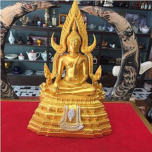 19th Century Thai Gilt Pa Buddha Chinraj  Thailand Flagship ET2101