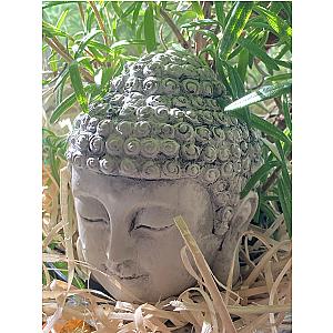 Handmade Buddha Head Garden Statue Zen Decor Flagship ET2101