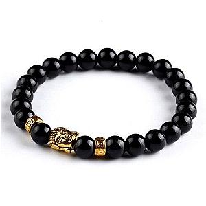 Bracelet Buddha  natural black beads Flagship BW1901