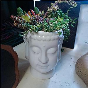 Buddha flower pot  White Flagship BW1901