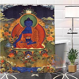 Buddha Shower Curtain  blue Flagship BW1901