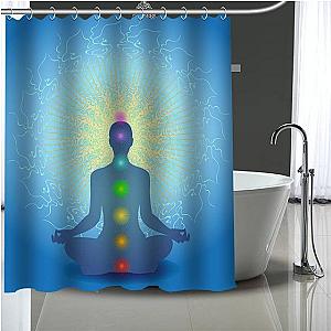 Buddha Shower Curtain  chakras Flagship BW1901