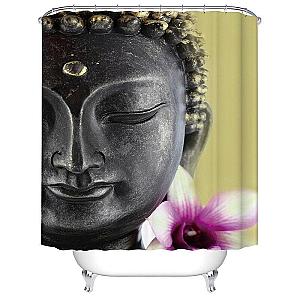 Buddha Shower Curtain  focus Flagship BW1901