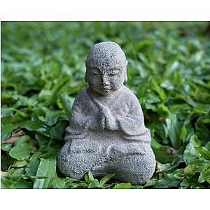 Mini Buddha 4 inch / 10 cm,  sculpture concrete  Meditating Buddha   Statue Figurine Sitting Sculpture, Room Decor, House Decor, Gift Flagship ET2101