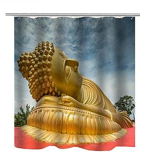 Buddha Shower Curtain  lying Flagship BW1901