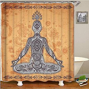 Buddha Shower Curtain  mono style Flagship BW1901