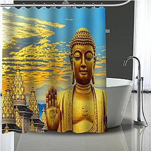 Buddha Shower Curtain  travel Flagship BW1901