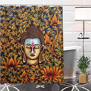 Buddha Shower Curtain  foliage Flagship BW1901