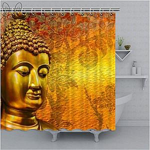 Buddha Shower Curtain  heat Flagship BW1901