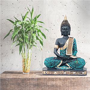 Handmade Buddha Statue in meditation buddha position,  home decorative, antique statue. Home Decor Spiritual Gift Meditation Room Flagship ET2101