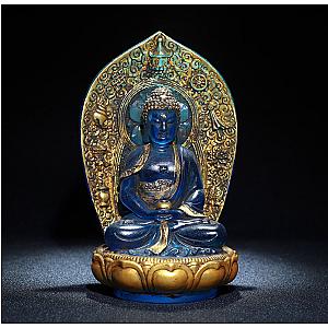 Collection of Chinese antique colored glaze backlit statues of Buddha statues Flagship ET2101