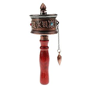 Prayer wheel Tibetan red mantra Flagship BW1901