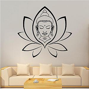 Sticker Buddha  flowers Flagship BW1901