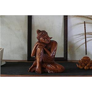 Big Meditating Buddha Statue, Bali Hand Carved Wooden Buddha Figurine, Buda Decor, Spiritual Budda, Wood Budha, Meditation Deco Flagship ET2101