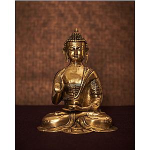 Brass Buddha sculpture | Meditative pose | Smooth textured brass | Handcarved Brass | Yoga sculpture | Exotic Eastern Sculpture Flagship ET2101