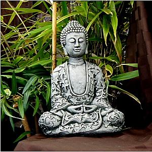 Lotus Buddha Meditating Sitting Buddha Garden Statue Concrete Asian Statue Chinese Sculpture  Japanese Cast Stone Figurine Flagship ET2101