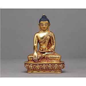 Gautam Buddha Statue|  Gold Plated Sculpture | Tibetan Art Flagship ET2101