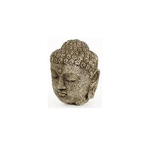 Buddha Head Concrete Garden Statue Cement Carved Asian Sculpture Cast Stone Figure Yoga Buddha Statues Flagship ET2101