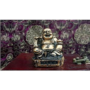 Gold Laughing Buddha Resin Figurine Flagship ET2101