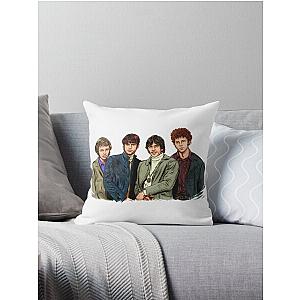 The Byrds - An illustration by Paul Cemmick Throw Pillow