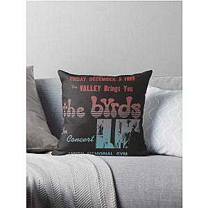 The Byrds concert graphic Throw Pillow