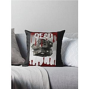 The cabin of the wood Throw Pillow