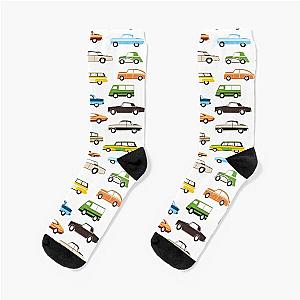 Vintage Cars Lovers - Retro Automobile Collection Socks