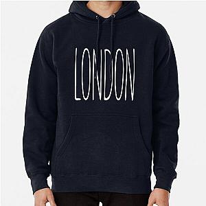 LONDON Tall Typography Aesthetic Minimalist Design The Chainsmokers Music Band Simple Pullover Hoodie