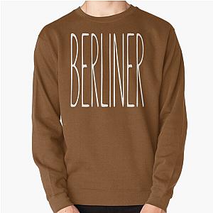 BERLINER, Tall Text Typography, Aesthetic Design, Music, Band, Simple Pullover Sweatshirt
