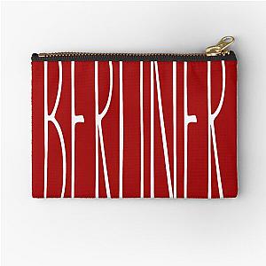 BERLINER, Tall Text Typography, Aesthetic Design, The Chainsmokers inspired, Zipper Pouch