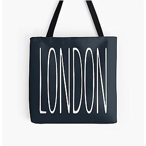 LONDON, Tall Text Typography, Aesthetic Minimalist Design, The Chainsmokers inspired, Music Band, Simple Tote Bag
