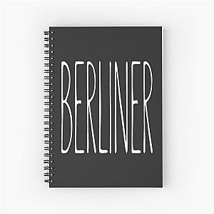 BERLINER, Hohe Texttypografie, ästhetisches minimalistisches Design inspiriert von The Chainsmokers, Mu Spiral Notebook