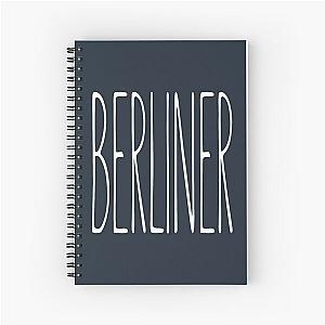 BERLINER, Tall Typography, The Chainsmokers inspired, Simple Spiral Notebook