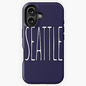 SEATTLE Typography Aesthetic Design The Chainsmokers Music Band Simple iPhone Case