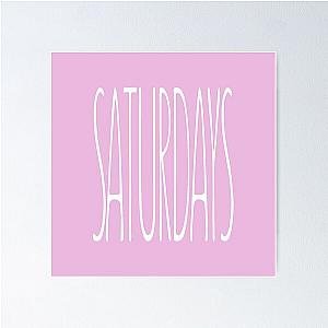 Saturdays, Tall Text, Aesthetic Minimalist Design, The Chainsmokers inspired, Music, Band, Simple Poster