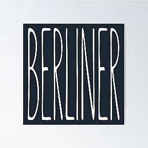 BERLINER, Aesthetic Minimalist Design, The Chainsmokers inspired, Music, Band, Simple Poster