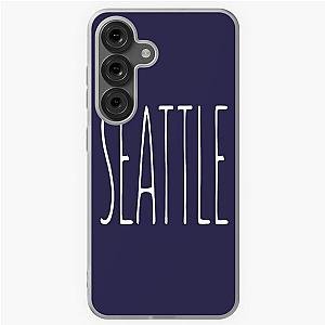SEATTLE, Tall Typography, Aesthetic Minimalist Design, The Chainsmokers inspired, Music, Simple Samsung Galaxy Case