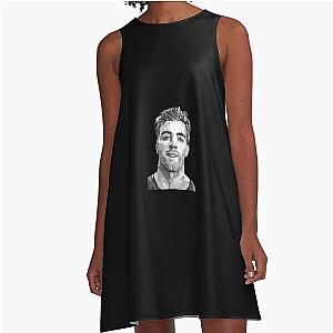 The Chainsmokers Black A-Line Dress