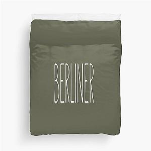 BERLINER, Hohe Texttypografie, ästhetisches Design, The Chainsmokers inspiriert, Mu Duvet Cover