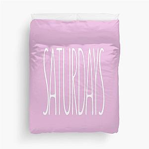 Saturdays, Tall Text Typography, The Chainsmokers inspired, Music, Band, Duvet Cover, Simple Design