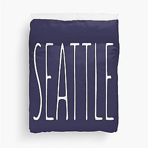 SEATTLE, Aesthetic Minimalist Design, The Chainsmokers inspired, Music, Band, Simple Duvet Cover