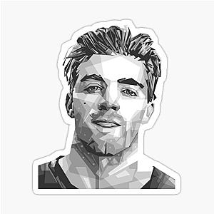 DJ T-Shirt Andrew Taggart - The Chainsmokers Black and White Sticker