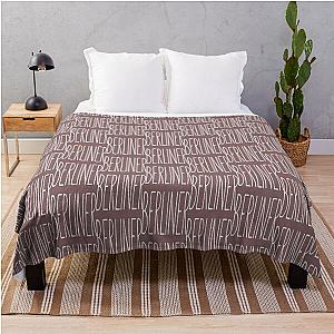 Berliners Hohe Texttypografia ästhetische minimalistisches Design The Chainsmokers inspiriert Mu Throw Blanket