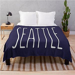 SEATTLE - Tall Typography - The Chainsmokers inspired Music Band Simple Throw Blanket