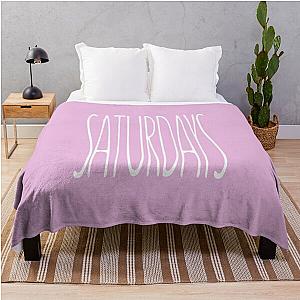 Saturdays Tall Typography Aesthetic Design The Chainsmokers Music Band Simple Throw Blanket