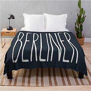 BERLINER Tall Typography Aesthetic Design The Chainsmokers Music Band Simple Throw Blanket