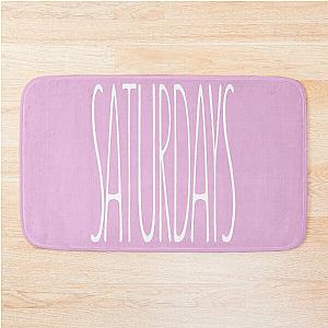 Saturdays, Tall Typography, Aesthetic Design, The Chainsmokers inspired Music Band, Simple Bath Mat