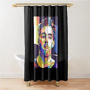 Dj T-Shirt - The Chainsmokers Background Shower Curtain