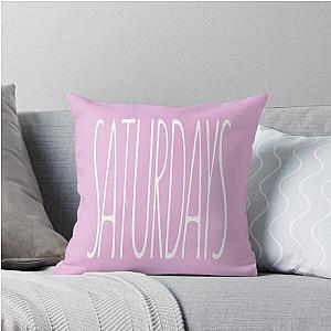 Saturdays, Tall Text Typography, Aesthetic Minimal, The Chainsmokers, Music, Band, Simple Throw Pillow