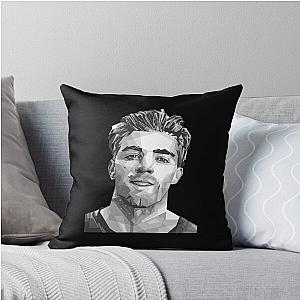 Dj T-Shirt Andrew Taggart  The Chainsmokers Black White  Throw Pillow